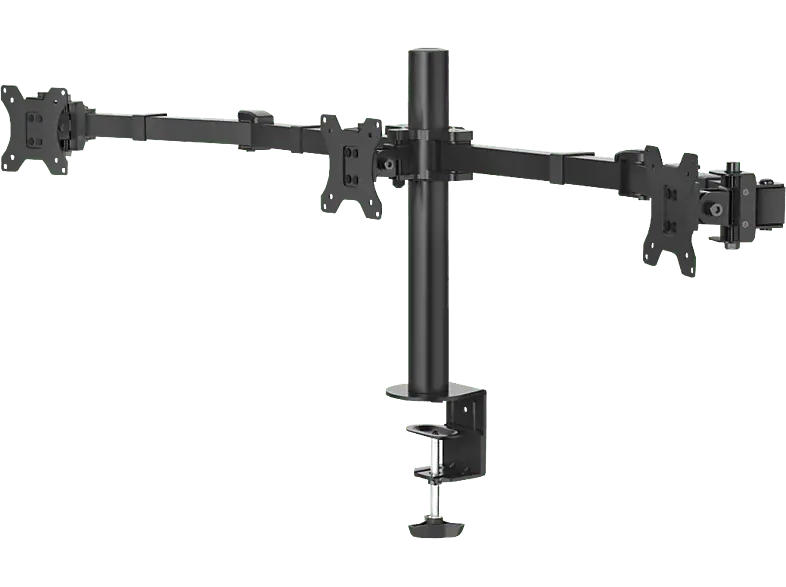 HAMA 118495 Monitorhalterung, 3 Monitore, höhenverstellbar, schwenk-/neigbar, 13“ - 27"