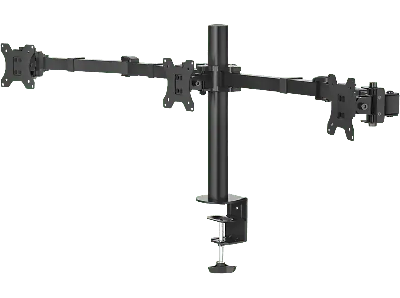 HAMA 118495 Monitorhalterung, 3 Monitore, höhenverstellbar, schwenk-/neigbar, 13“ - 27"
