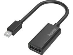 HAMA 00200331 Video-Adapter, Mini-DisplayPort-Stecker - DisplayPort-Buchse, Ultra-HD 4K; Kabeladapter