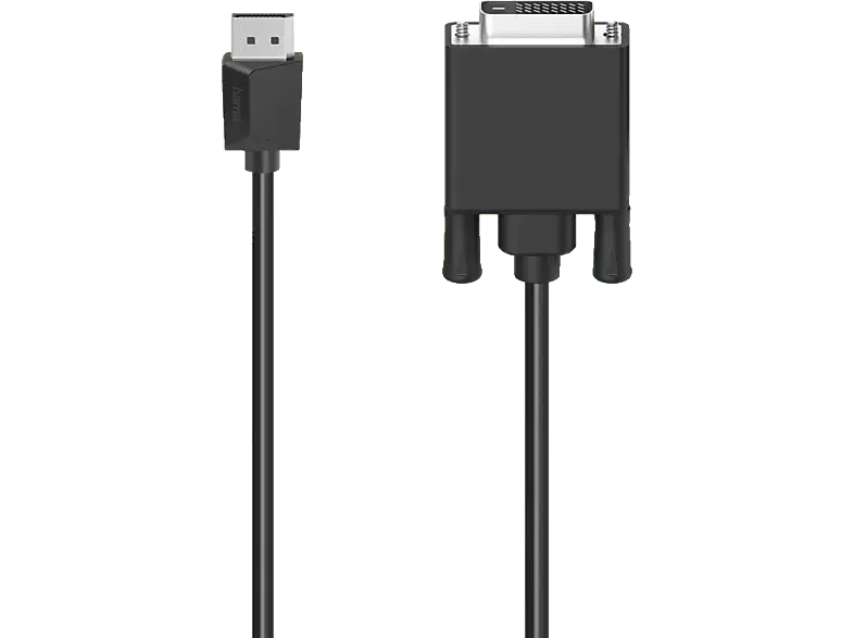 HAMA 00200713 Video-Kabel, DisplayPort-Stecker - DVI-Stecker, Ultra-HD 4K, 1,50 m; Kabeladapter
