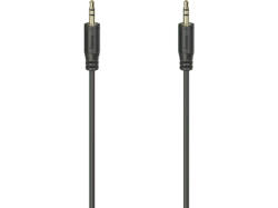 HAMA Audio-Kabel "Flexi-Slim", 3,5-mm-Klinken-Stecker, 0.75m, Schwarz