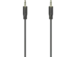 HAMA Audio-Kabel "Flexi-Slim", 3,5-mm-Klinken-Stecker, 0.75m, Schwarz