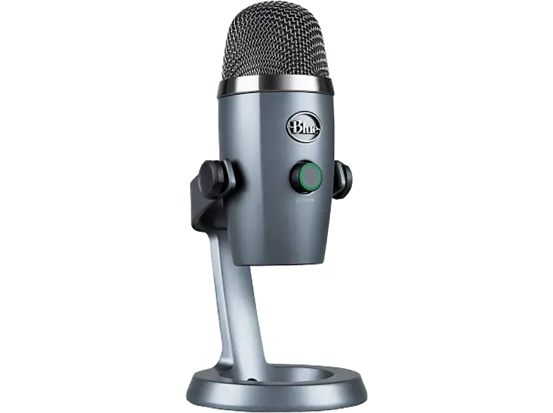 blue MicroPHoneS G Yeti Nano Premium USB-Mikrofon mit zwei Richtcharakteristiken und Blue VO!CE, Grau; USB-Gaming-Mikrofon