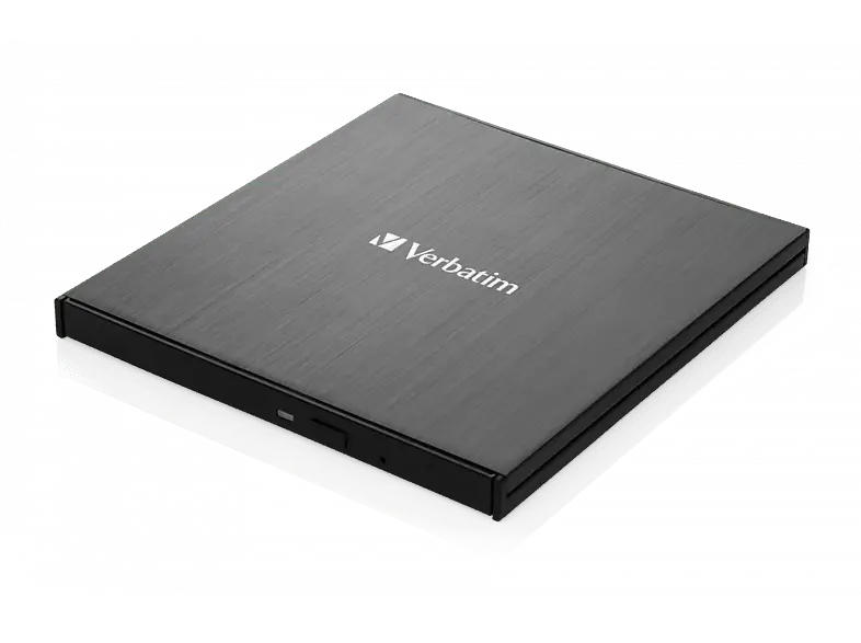 VERBatIM External Slimline Blu-ray Brenner, USB 3.0, Extern, Schwarz (43890)