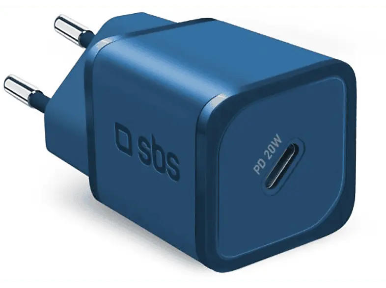 SBS 44630 GaN Ladegerät mit Power Delivery, 20W, USB-Type-C, Blau