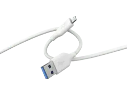 ISY Ladekabel ICS-5000-WT-AL, USB-A und Lightning, 2 m, Weiß