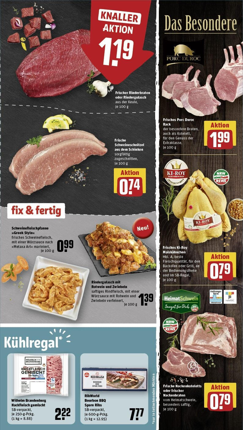 Rewe - Leverkusen / Opladen, Gerhart-Hauptmann-Str. 72 (ab 10.02.2025) zum Blättern » Angebote | Seite: 9 | Produkte: Rotwein, Backofen, Bourbon, Hackfleisch