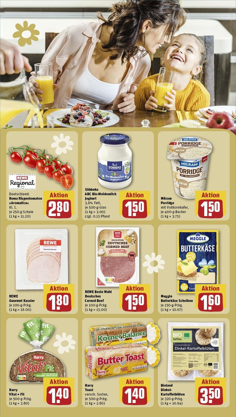 Rewe - Leverkusen / Opladen, Gerhart-Hauptmann-Str. 72 (ab 10.02.2025) zum Blättern » Angebote | Seite: 21 | Produkte: Butter, Joghurt, Toast, Milram