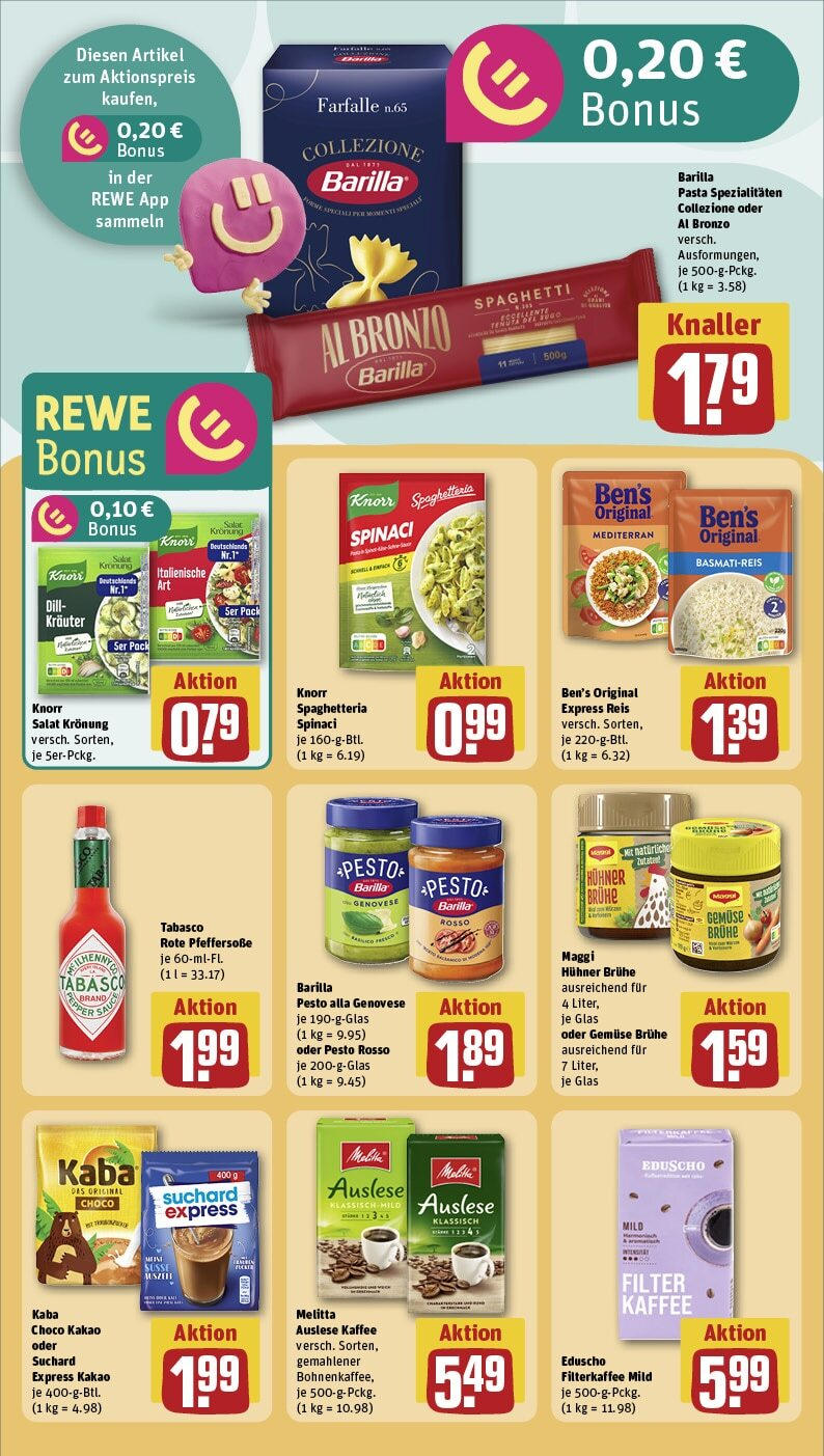 Rewe - Leverkusen / Opladen, Gerhart-Hauptmann-Str. 72 (ab 10.02.2025) zum Blättern » Angebote | Seite: 24 | Produkte: Maggi, Barilla, Kaffee, Eduscho