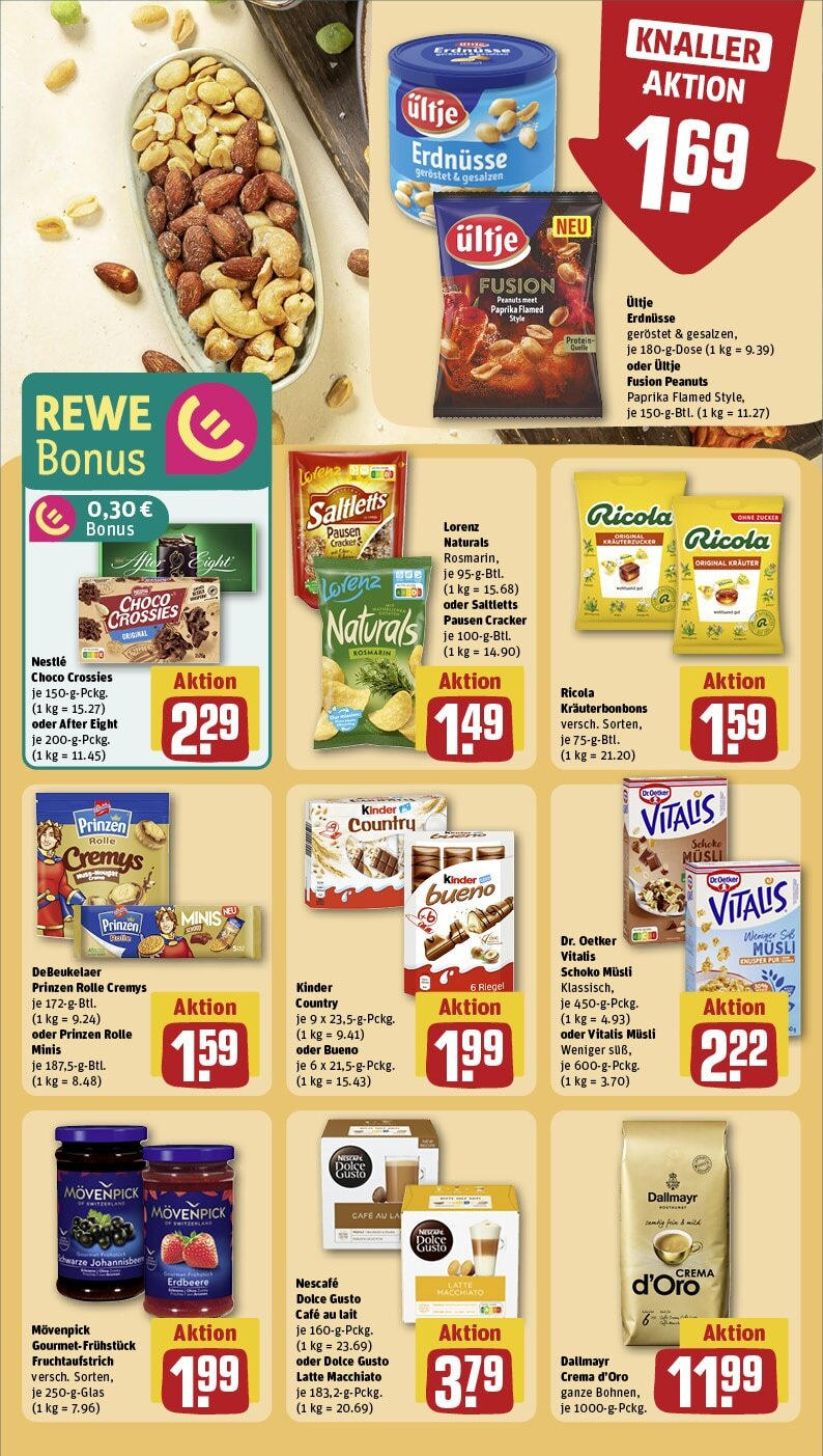 Rewe - Leverkusen / Opladen, Gerhart-Hauptmann-Str. 72 (ab 10.02.2025) zum Blättern » Angebote | Seite: 25 | Produkte: Musli, Nescafe, Erdnüsse, Paprika