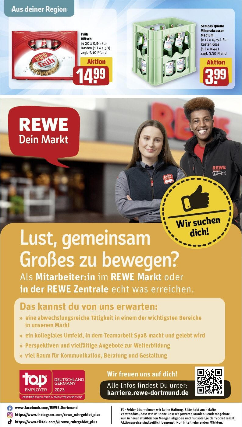 Rewe - Leverkusen / Opladen, Gerhart-Hauptmann-Str. 72 (ab 10.02.2025) zum Blättern » Angebote | Seite: 33 | Produkte: Mineralwasser