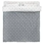 JYSK JYSK Lenjerie pat+cearșaf ATLA 200x220 gri