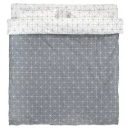 JYSK Lenjerie pat+cearșaf ATLA 200x220 gri