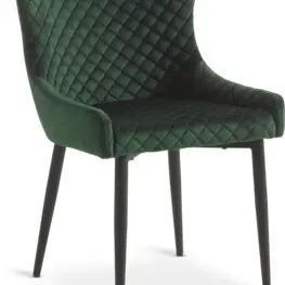 JYSK Scaun PEBRINGE catifea verde/negru