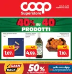 Superstore Coop 40% su 40 prodotti - al 19.02.2025