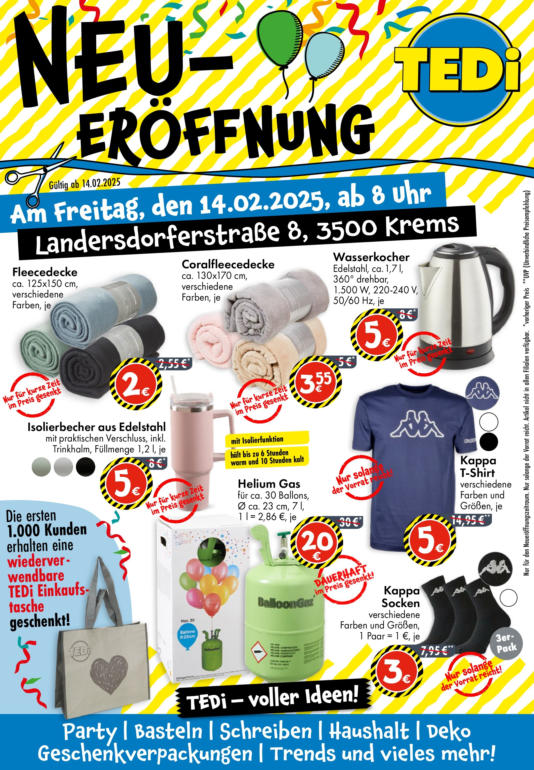 TEDi ᐉ Filialen und Öffnungszeiten in Wien (14. Bezirk) wogibtswas.at