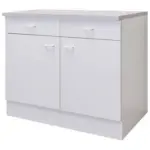 Möbelix Küchenunterschrank Speed B: 100 cm Weiß mit Laden