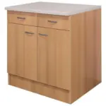 Möbelix Küchenunterschrank Nano 80 cm Buche Dekor 2-Türig