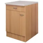 Möbelix Küchenunterschrank Nano 60 cm Buche Dekor mit Lade