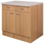 Möbelix Küchenunterschrank Nano 100 cm Buche Dekor 2-Türig