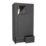 Möbelix Stoffschrank mit Metallgestell B: 80 cm Ritsch-Ratsch, Grau