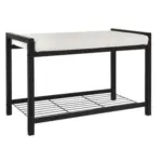 Möbelix Garderobenbank Lucky B: 68 Cm Gepolstert Mit Ablage Schwarz