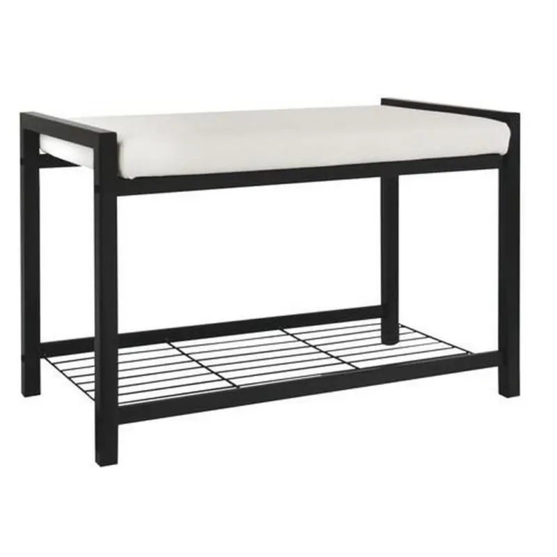 Garderobenbank Lucky B: 68 Cm Gepolstert Mit Ablage Schwarz