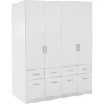 Möbelix Drehtürenschrank Mit Schubladen 181cm Celle, Weiß