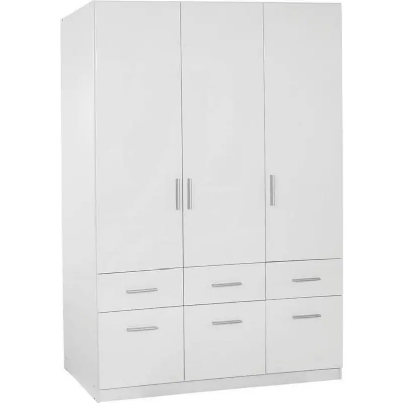 Drehtürenschrank Mit Schubladen B: 136 Cm Celle, Weiß