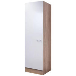 Geschirrschrank Samoa B: 50 Cm Weiß/eiche Dekor 3 Böden