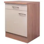 Möbelix Küchenunterschrank Nepal 60 cm Kaschmir/Eiche Dekor mit Lade
