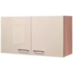 Möbelix Küchenoberschrank Nepal 100 cm Kaschmir/Eiche 2 Drehtüren
