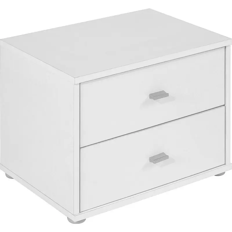 Nachtkästchen Weiß H: 38,1 Cm 4-You Yuk12