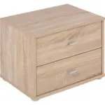 Möbelix Nachtkästchen Eiche Dekor H: 38,1 Cm 4-You Yuk12