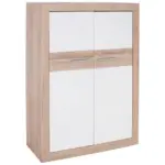 Möbelix Highboard B: 96 Cm Malta, San Remo Eiche Dekor/weiß