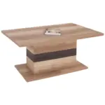 Möbelix Couchtisch Mali, Eiche Dekor/Dunkelbraun