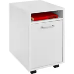 Möbelix Rollcontainer Weiß Laurenc 33x59,5x38 Cm