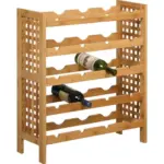 Möbelix Weinregal Bambus Natur 20 Flaschen Bxh: 63x73 Cm