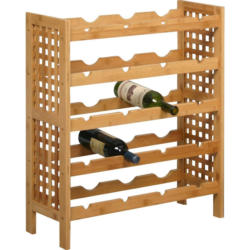 Weinregal Bambus Natur 20 Flaschen BxH: 63x73 cm