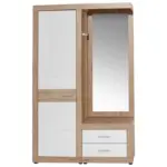 Möbelix Garderobe Malta Eiche Dekor/ Weiß B: 130 cm Mit Spiegel