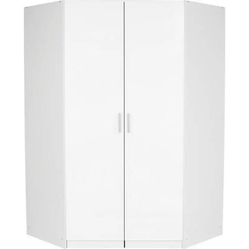 Eckschrank 117 cm Celle, Weiß Hochglanz