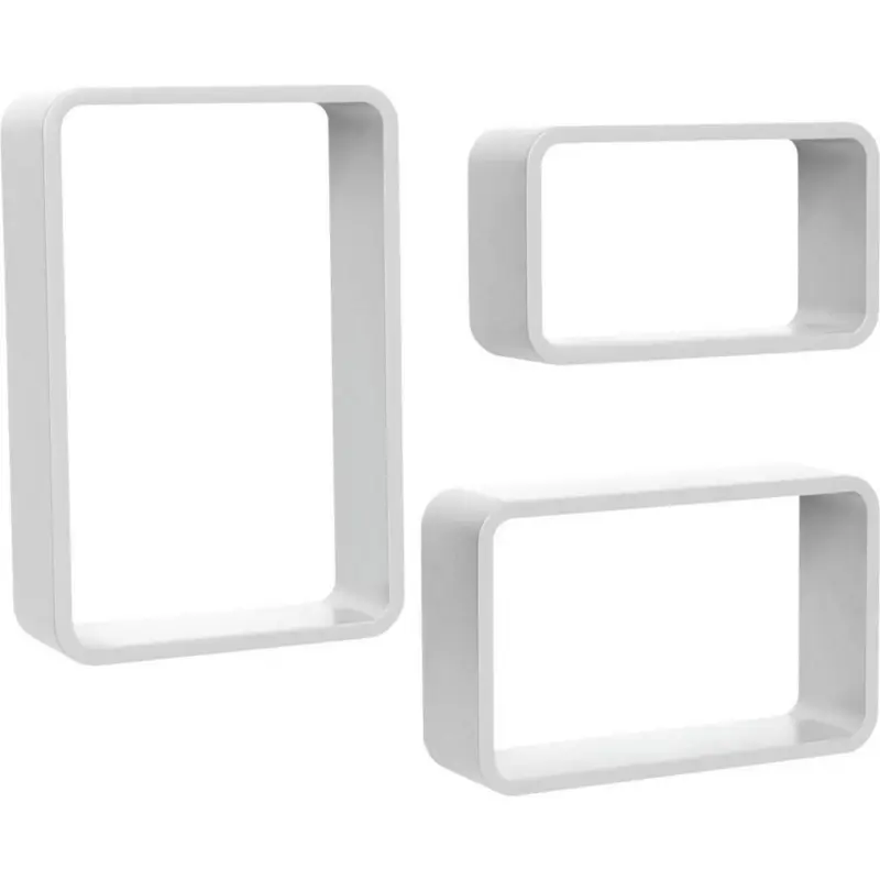 Wandregal Sven B: 35 - 45 Cm Weiß 3-Teilig