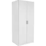Möbelix Drehtürenschrank 91cm Celle, Weiß