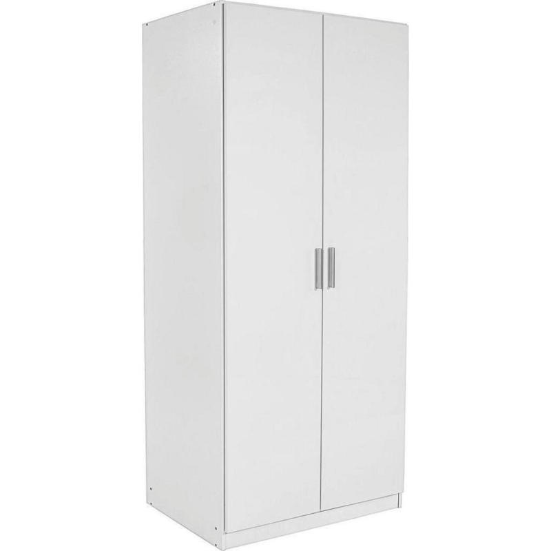 Drehtürenschrank 91cm Celle, Weiß