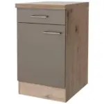 Möbelix Küchenunterschrank Riva 50 Cm Champagner/eiche + Lade