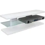 Möbelix Phonotisch Adriano B: 140 Cm Weiß, Glas