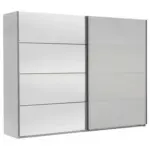 Möbelix Schwebetürenschrank Mit Spiegel 225cm Ernie, Weiß Dekor