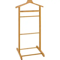 Herrendiener B: 48 Cm Mit Hosenbügel Holz Naturfarben