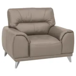 Fernsehsessel Frisco Lederlook Sandfarben