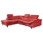 Möbelix Ecksofa mit Schlaffunktion Driver Rot Lederlook